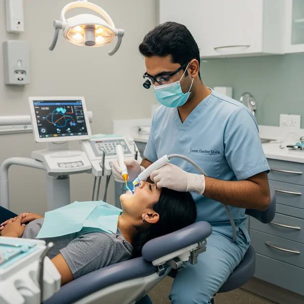 Laser dentistry treatment at Smile Masters Dental, Electronic City